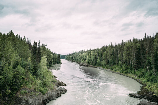 Nass River along the Cassiar Highway, Stewart, British Columbia, Canada