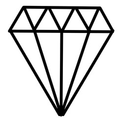 Diamond Vector Sketch