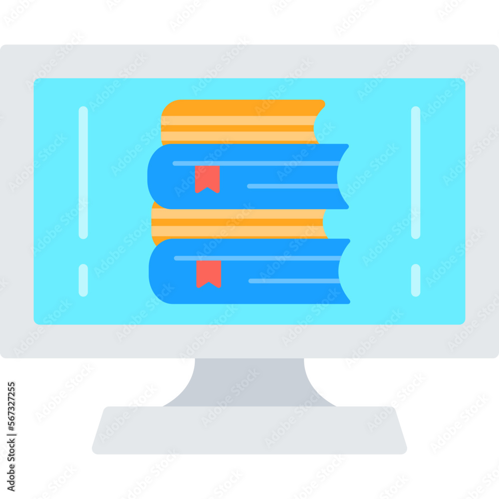 Poster online library icon