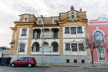 Fototapeta na wymiar beautiful portuguese architecture of historical building