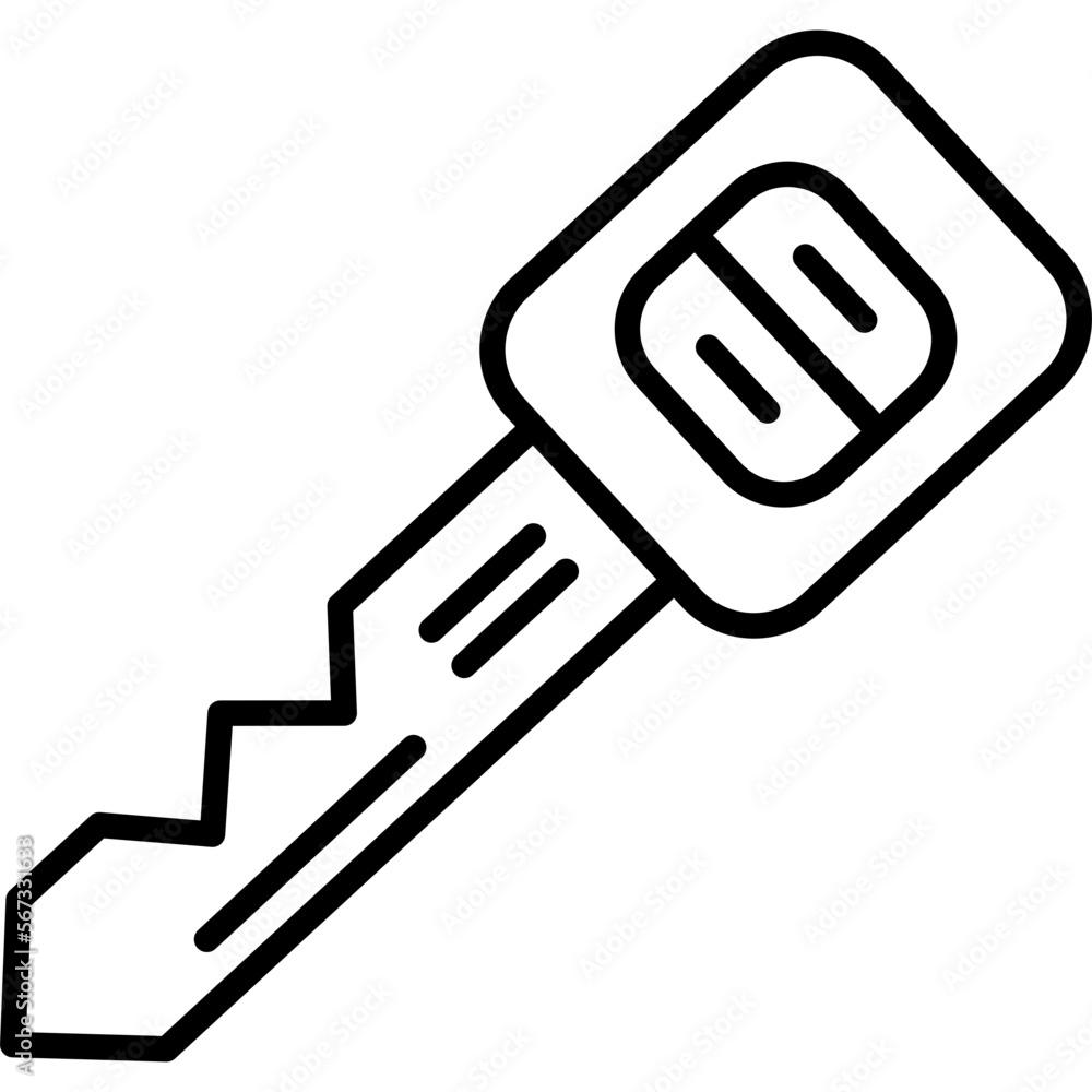 Wall mural Car Key Icon