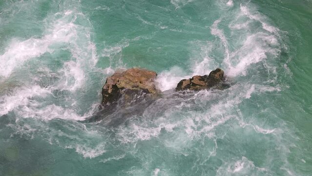 Emerald Green River Soca in Julian Alps Slovenia