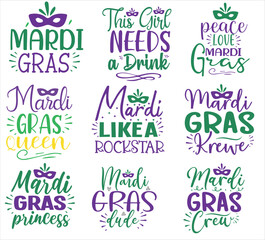 Mardi Gras SVG DESIGN  BUNDLE