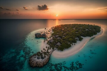 Image Resembling Soneva Fushi, Maldives. paradisiacal island, resort vacations