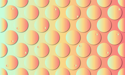 Gradient background with Circles, Retro, Vector Illustration, Texture, Dots, Design