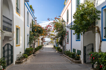 Obraz premium Canary Islands, village by the port. Mogan.