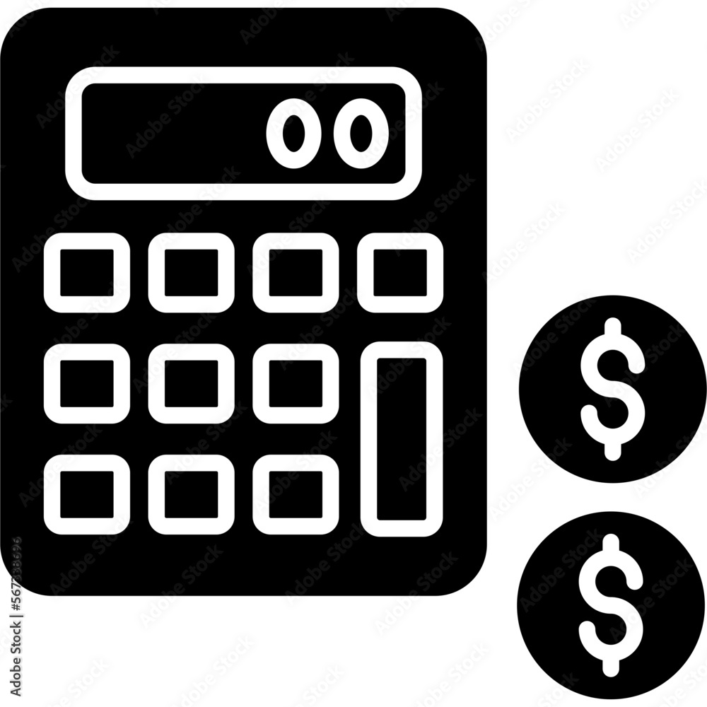 Sticker Accounting Icon