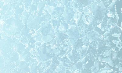 water shadow caustic effect with wave refraction of light on a white or gray wall background.