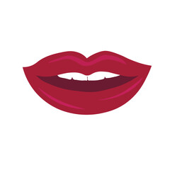 lips isolated on white background