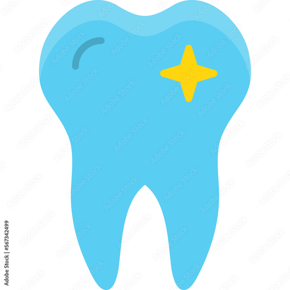 Sticker teeth icon