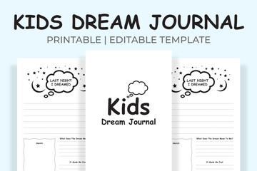 Kids Dream Journal - obrazy, fototapety, plakaty