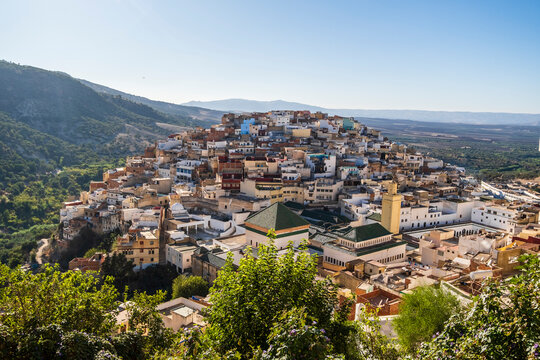 Amazing downtown of Moulay Idriss, Morocco, North Africa