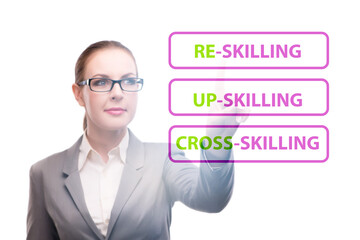Re-skilling and upskilling in learning concept