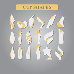 various forms of cups for sports competitions
