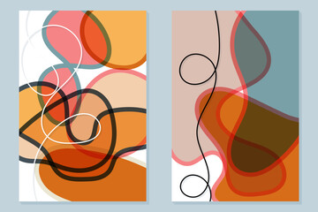 Abstract Designs and Shapes. Contemporary design. Modern art.