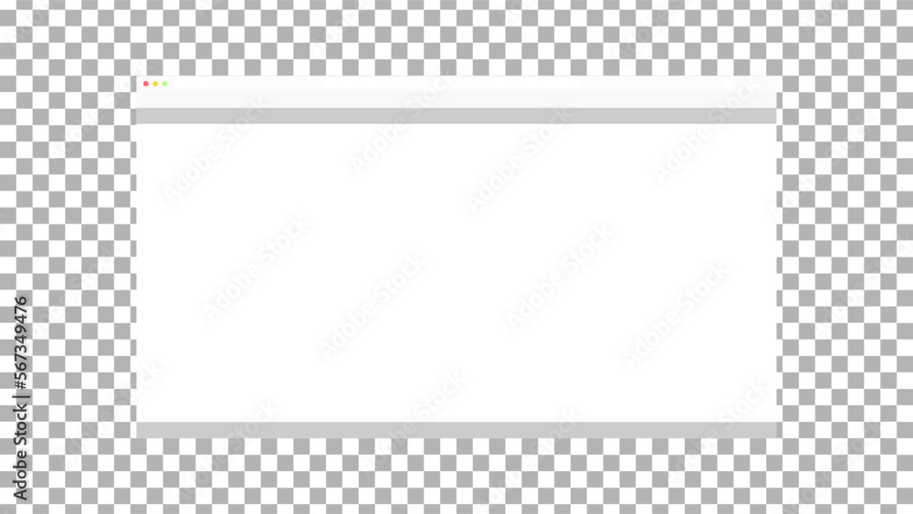 Poster browser window interface. web page template. ui design wireframe. mockup desktop computer screen in 