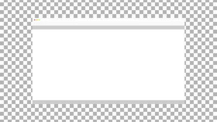 Browser window interface. Web page template. Ui design wireframe. Mockup desktop computer screen in website page. Vector illustration.