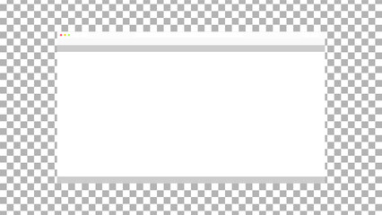 Browser window interface. Web page template. Ui design wireframe. Mockup desktop computer screen in website page. Vector illustration.