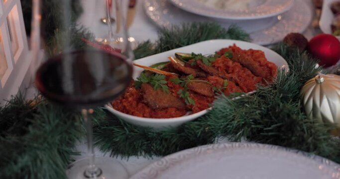 Dishes full of Middle Eastern foods