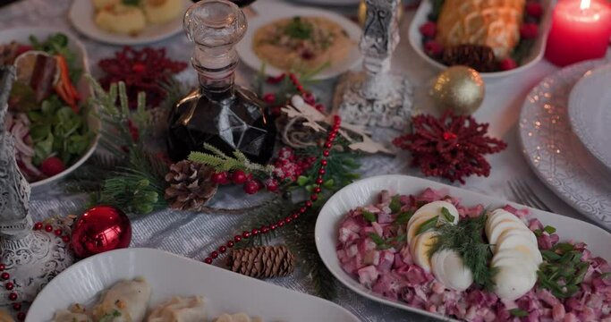 Dishes full of Middle Eastern foods