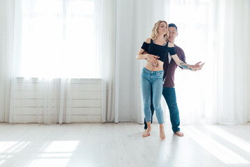 two dancers dancing couple bachata kizomba salsa latin dance