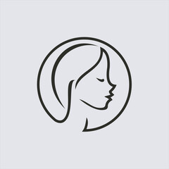 beauty logo  design vector image , logo fashion beauty 