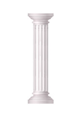 Obraz premium Antique Column Realistic Composition