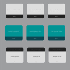 Vector illustration question and answer interface