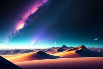 Minimalist Space Desert