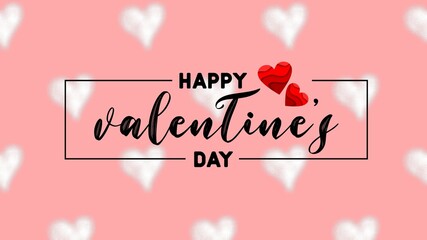 happy valentine`s day typography. vector text design with heart shapes, valentine`s day banner, web banner design for social media, ad, tag, advertisement, printing media, celebration 