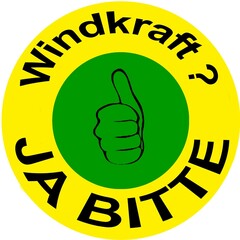 Windkraft Ja Bitte Sticker - 567359884