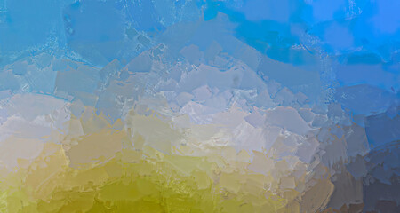 abstract colored nostalgic brush stroke grunge effect blended vintage mint green sky blue gradient background