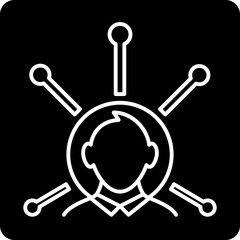 solid Affiliate share design vector icon