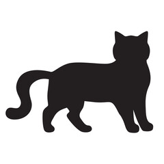 Cat silhouette vector