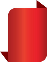 Red Ribbon Corner Vector