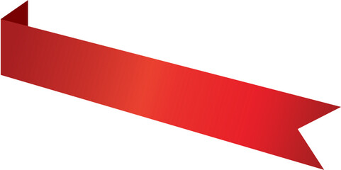 Red Ribbon Corner Vector