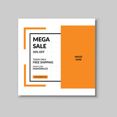Special offer mega sale modern banner promotion template design