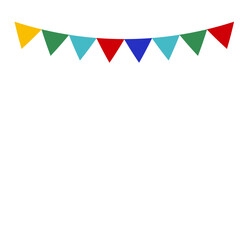 Fototapeta premium Christmas Bunting Flag