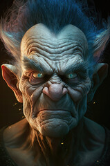 Ugly Troll character. Troll portraits generated by AI.
