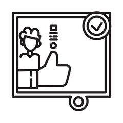 Credibility design vector icon