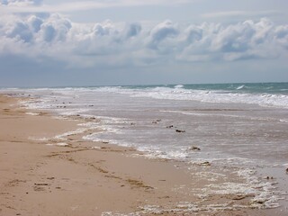 beach in the morning