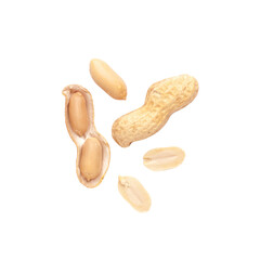 Organic peanuts, healthy food, tasty snacks, vegan protein food supplement