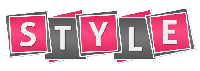 Fototapeta premium Style Pink Grey Blocks 