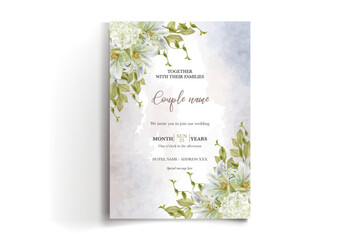 wedding invitation single card templates