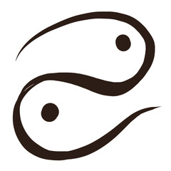 yin yang symbol - obrazy, fototapety, plakaty