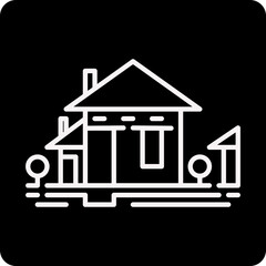 solid Housing Area design vector icon