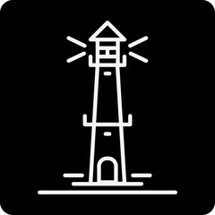 solid Lighthouse design vector icon