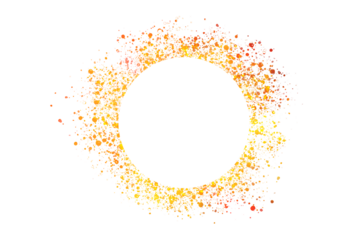 circle light frame on transparent background PNG file