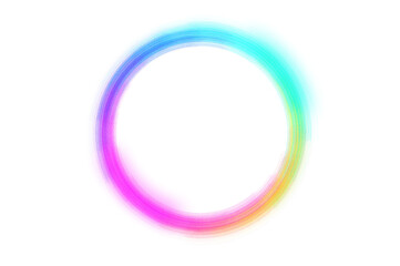colorful circle frame circle light frame on transparent background PNG file