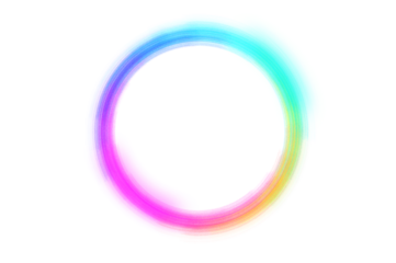 colorful circle frame circle light frame on transparent background PNG file